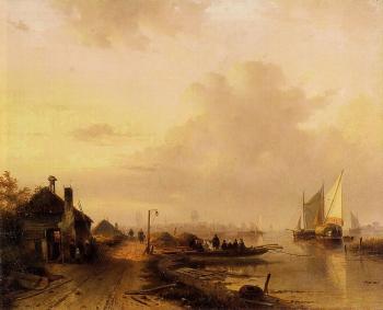 Charles Henri Joseph Leickert : The Ferry